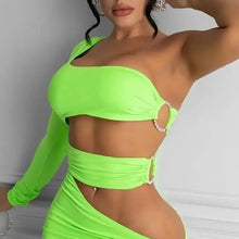Load image into Gallery viewer, Cut-out Party Club Mini Bodycon Dress