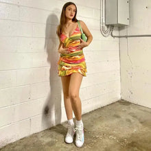 Load image into Gallery viewer, Tie Dyed Layered Ruffles Sundress