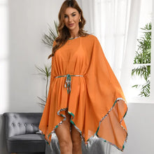 Load image into Gallery viewer, Beach Style A-line Orange Chiffon Dress - One Size - dress