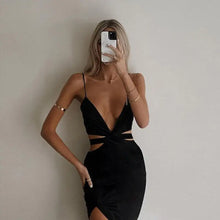 Load image into Gallery viewer, Elegant Backless Cutout Midi Dress - black / L