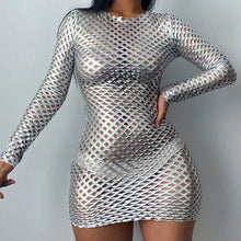 Load image into Gallery viewer, Hollow Out Long Sleeve Sheath Bodycon Dress