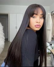 Load image into Gallery viewer, 100% Brazilian Human Hair Wig With Bangs