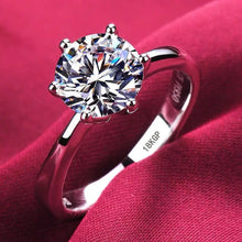 Load image into Gallery viewer, 2.0ct Round Cut Zirconia 18K White Gold Diamond Solitaire