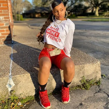 Load image into Gallery viewer, 2 Piece Crop Tops &amp; Biker Shorts Set - Red / M - two piece