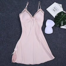 Load image into Gallery viewer, 2PC Robe Kimono Pajamas Set - Pink - Strap / XXL