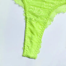 Load image into Gallery viewer, 3-Piece Lace Hollow Out Seamless Garter Lingerie Set - Bra