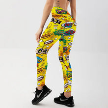 Load image into Gallery viewer, 3D Printed Push Up Cartoon Comic Leggings - pants