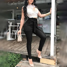 Load image into Gallery viewer, Casual Solid High Waisted Belted Pants
