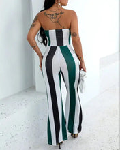 Load image into Gallery viewer, Colorblock Cutout Bandeau Jumpsuit