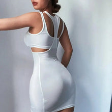 Load image into Gallery viewer, Crop Top Hollow Out Sleeveless Crop Top &amp; Skirt Set