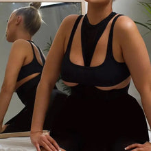 Load image into Gallery viewer, Crop Top Hollow Out Sleeveless Crop Top &amp; Skirt Set