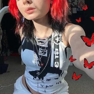E-girl Harajuku 90s Vintage Tank Top