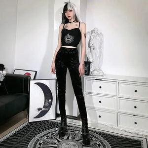 Gothic Aesthetic High Waist Leggings