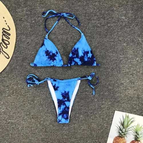Halter String Bandage Bathing Suit