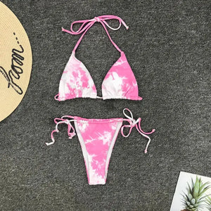 Halter String Bandage Bathing Suit