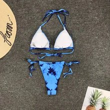 Load image into Gallery viewer, Halter String Bandage Bathing Suit