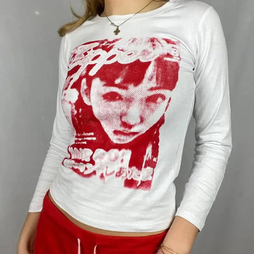 Harajuku E-girl Aesthetic Round Collar Streetwear Top