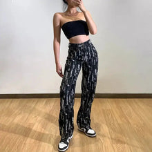 Load image into Gallery viewer, Harajuku High Waist Straight Denim Streetwear Pants