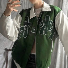 Load image into Gallery viewer, Harajuku Punk Patchwork Oversize Long Sleeve Jacket