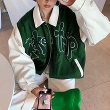 Load image into Gallery viewer, Harajuku Punk Patchwork Oversize Long Sleeve Jacket