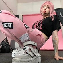 Load image into Gallery viewer, Harajuku Y2K Letter Print High Waist Joggers