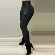 Load image into Gallery viewer, High Waist Pocket Design Casual Pants