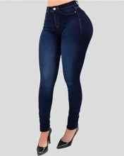 Load image into Gallery viewer, High Waist Pockets Design Slim Jeans