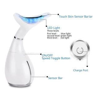 LED Photon Therapy Neck and Face Lifting Massager