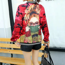 Load image into Gallery viewer, Letter Print Streetwear Kpop Bomber Jacket