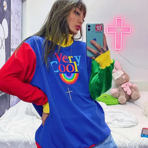 Long Sleeve Oversize Cute Kpop Sweatshirt