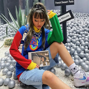 Long Sleeve Oversize Cute Kpop Sweatshirt