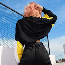 Load image into Gallery viewer, Long Sleeve Oversized Korean Sweatshirt Crop Hoodie