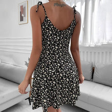 Load image into Gallery viewer, Off Shoulder Floral Print Ruffles Dress