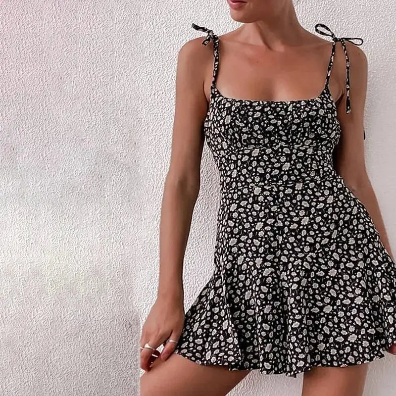 Off Shoulder Floral Print Ruffles Dress