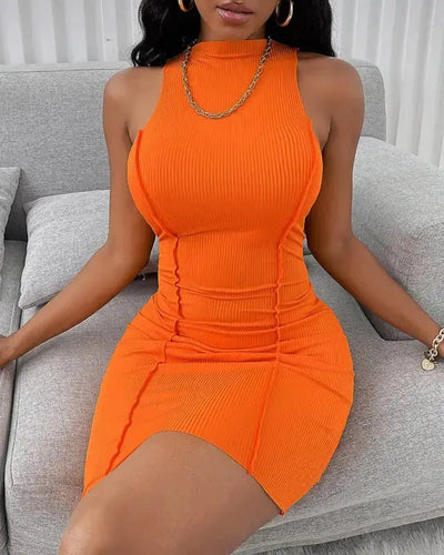 Slim Fit Casual Sleeveless Bodycon Party Dress