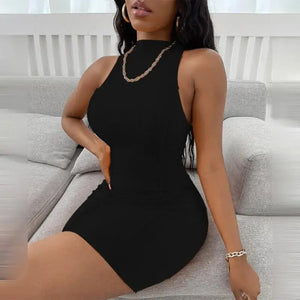 Slim Fit Casual Sleeveless Bodycon Party Dress