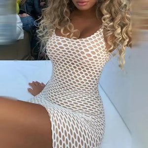 Slim Fit spaghetti Strap Sleeveless Casual Bodycon Dress