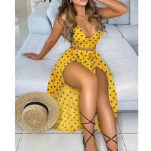 Load image into Gallery viewer, Solid Crop Top &amp; Sheer Mesh High Slit Maxi Skirt Set