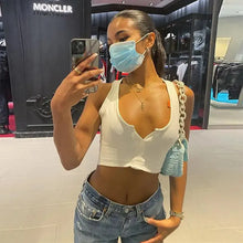 Load image into Gallery viewer, Solid Skinny Sleeveless Crop Top