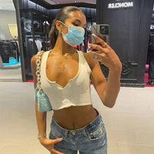 Load image into Gallery viewer, Solid Skinny Sleeveless Crop Top