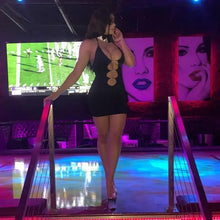 Load image into Gallery viewer, Spaghetti Strap Bodycon Hollow Out Sexy V Neck Backless Dress
