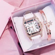 Load image into Gallery viewer, Starry Square Dial Bracelet &amp; Watch Set