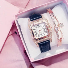 Load image into Gallery viewer, Starry Square Dial Bracelet &amp; Watch Set