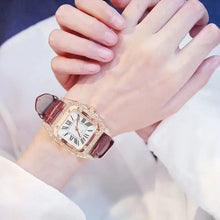 Load image into Gallery viewer, Starry Square Dial Bracelet &amp; Watch Set