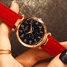 Load image into Gallery viewer, Stars &amp; Sky Dial Clock Luxury Rose Gold Quartz Wrist Watch