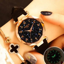 Load image into Gallery viewer, Stars &amp; Sky Dial Clock Luxury Rose Gold Quartz Wrist Watch