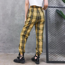 Load image into Gallery viewer, Street Style Plaid Cargo Pants