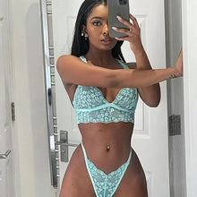 Load image into Gallery viewer, Transparent Wireless Bra &amp; Panty Lingerie Set