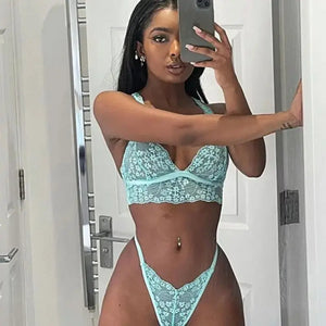 Transparent Wireless Bra & Panty Lingerie Set