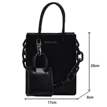 Load image into Gallery viewer, Acrylic Candy Color Chain Designer PU Leather Crossbody Bag